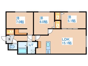 COMSAP南17条の物件間取画像